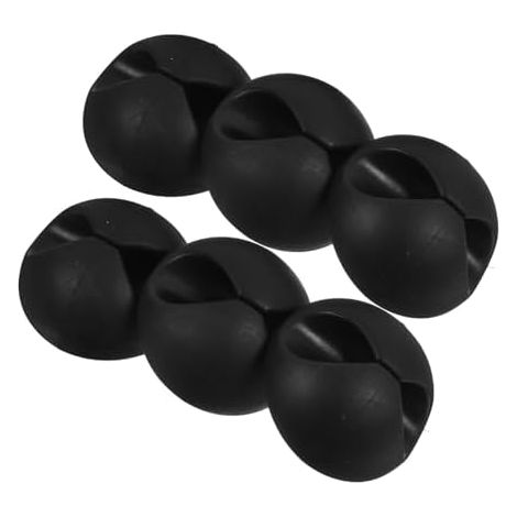 Selbstklebender Kabelorganizer, Schwarz, 8 Stück, Multifunktionale TPR-Kabelclips mit Befestigungskleber, gratfrei, für Zuhause und Auto - (1/5)