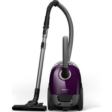 Aspiradora vertical con bolsa - PHILIPS - XD3100/06 - 900 W - 79 dB - Violeta