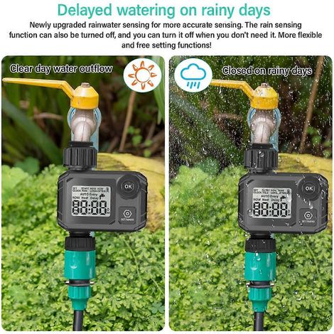 Intelligenter Bewässerungscontroller für den Außenbereich, Zeitschaltuhr für die Bewässerung von Blumentöpfen im Garten