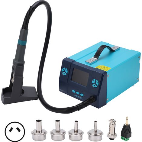 Station de réparation 2-en-1 BK861 : fer à souder haute fréquence et décapeur thermique, pour réparation industrielle, 230V, prise UE (1/5)