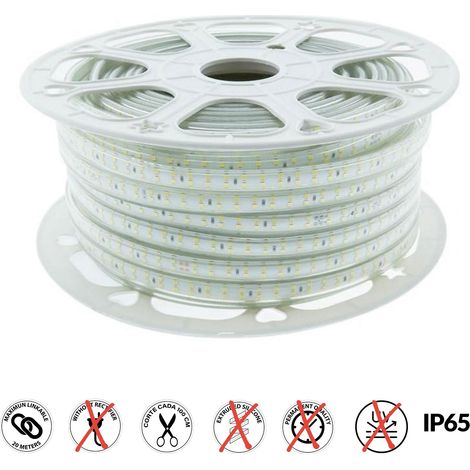 Tiroir Led 220Vac Smd2835 Arast 14,4W/m- 50 Métros 4500K - Ledme - LM2315 (1/2)
