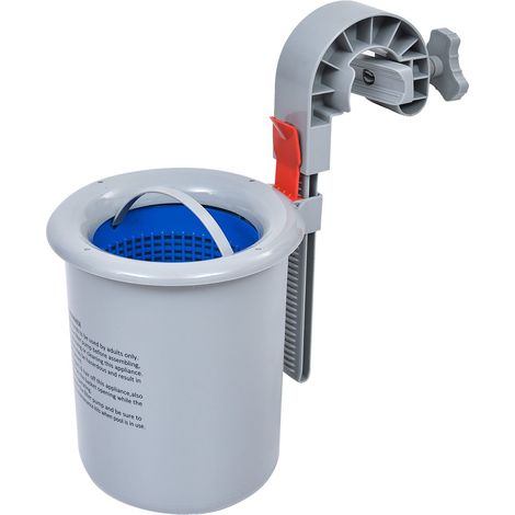 Jilong 290727 Skimmer Superficie Piscine con struttura, Grigio/blu, 40x19x18 cm