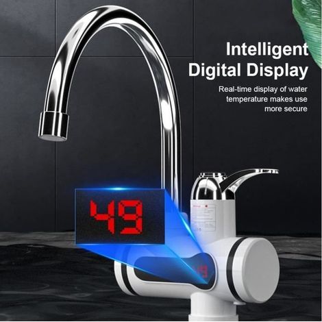 Rubinetto elettrico da 3000 W per cucina, giardino, bagno, roulotte e campeggio. (1/5)