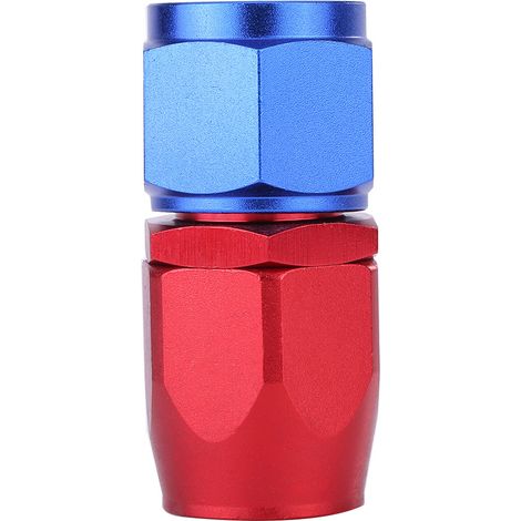 Adaptateur de refroidisseur d'huile, extrémité de tuyau de carburant AN10, raccord pivotant, couleur bleue et rouge anodisée 0 ° (1/3)
