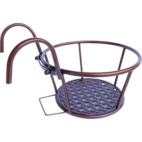 tagre de balcon en mtal support pour plantes bronze (1/5)