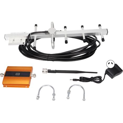Amplificateur de signal GSM CDMA850+5, antenne Yagi 10 mètres, booster téléphone avec petite antenne et prise AU (1/5)