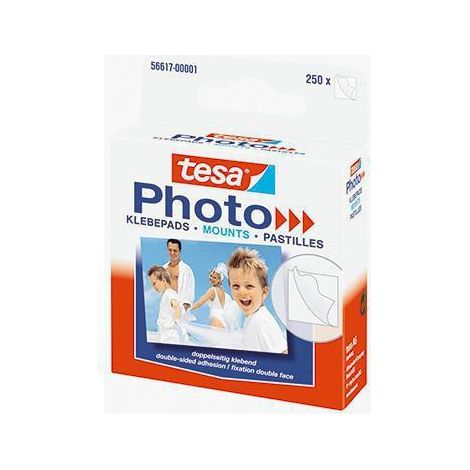 Tesa Adhésifs pastilles adhésives transparentes double face (1/3)
