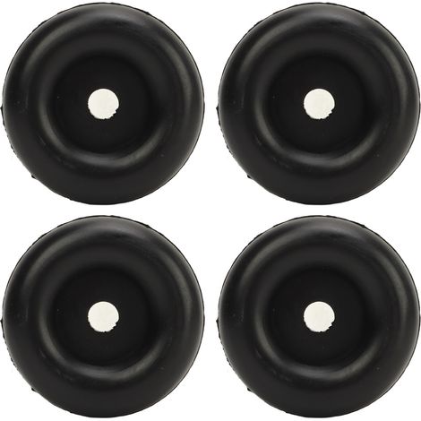 Amortisseur en caoutchouc rond avec trou 4 pièces pour porte de rampe de remorque 2,5 pouces, butée souple pour caravane, bateau et utilitaire (1/5)