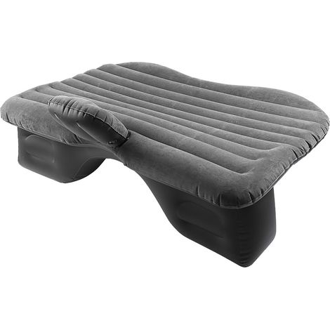 Matelas gonflable pour siège arrière de voiture, idéal pour les voyages et le camping (noir) (1/5)