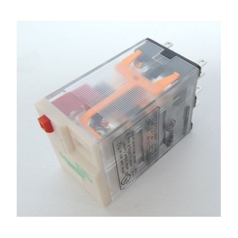 Relais miniature 12A bobine 48V AC contact 2OF Faston embrochable avec bouton test sans DELZelio RXG SCHNEIDER RXM2AB1E7 (1/2)