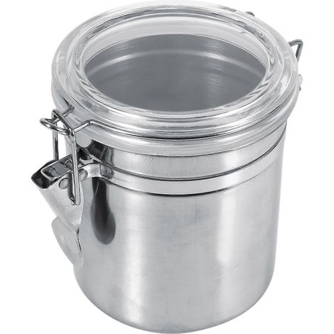 boîte de conservation alimentaire en acier inoxydable pour la cuisine, idéale pour le sucre, le thé, le café et les grains de café (101010,5cm) (1/4)