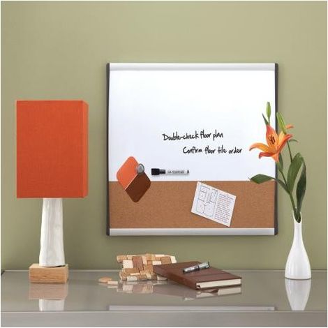 Rexel Lavagna Combinata Magnetica e Sughero 585x430mm Bianca con Cornice Arcuata (1/4)