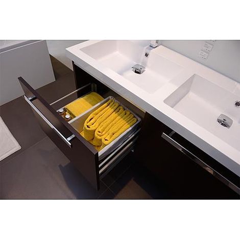 Ensemble de meubles de salle de bains EBLI Série MAB chêne foncé (1/5)