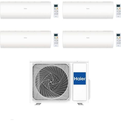 Haier Climatizzatore Quadri split Pearl 9+9+9+12 con 4U75S2SR5FA Inverter R-32 Wi-Fi Classe A++/A+