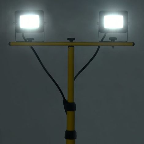 vidaXL Faretto a LED con Treppiede 2x10 W Bianco Freddo