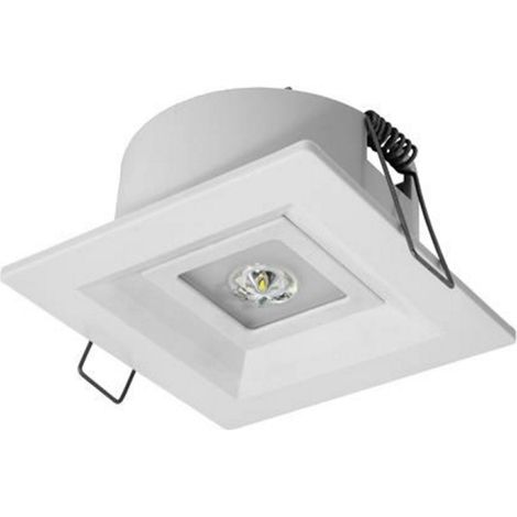 LOVATO P ECO Apparecchio di illuminazione di emergenza a LED 1W 125lm (corridoio opzionale) 1h monouso bianco LVPC/1W/E/1/SE/AT/WH