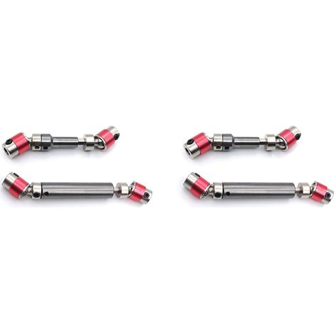 4 PièCes Arbre D'EntraîNement CVD et ArrièRe en MéTal pour FY03 FY-03 FY01-07 Q39 1/12 Accessoires de PièCes de Mise à Niveau de Voiture TéLéCommandéE (1/4)