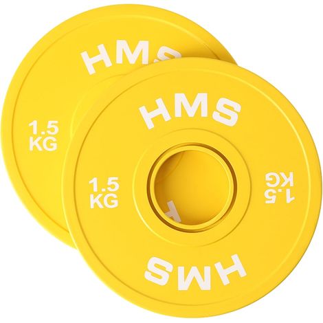 Olympische Bumper Plates, 2 x 1,5 kg, Gewichtheben (1/5)