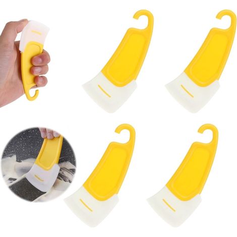 Set da cucina composto da 4 pezzi: raschietti in silicone, spatola, raschietto per la pulizia e detersivo per piatti. (1/5)