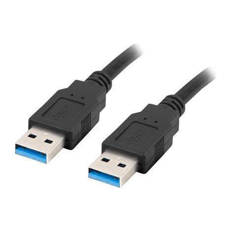 Cable USB Lanberg CA-USBA-30CU-0018-BK Negro 1,8 m