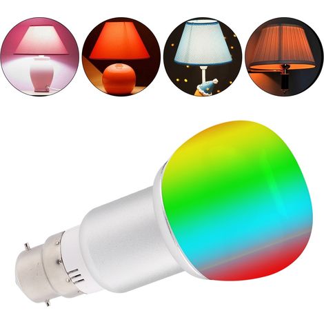Lampe LED intelligente multicolore RGB&W 7W avec contrôle Wi-Fi, alimentation AC 85-265V (B22) (1/5)