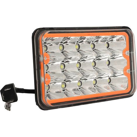 45-W-LED-Scheinwerfer, 5 Zoll (12,7 cm) quadratisch, mit COB-Blende, Fern- und Abblendlicht für Lkw und Fahrzeuge mit versiegelten Scheinwerfern (1/5)
