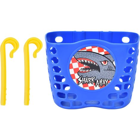 Panier avant coloré pour vélo enfant, porte-bagages pratique pour courses et balades à vélo ou trottinette. (1/5)