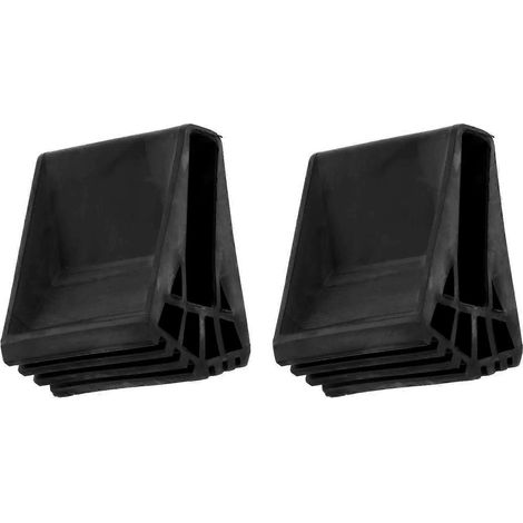 Protections antidérapantes pour pieds d'échelle télescopique, lot de 2, pour parquet, carrelage et moquette. (1/4)