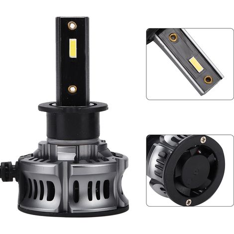 2 ampoules LED H3 XT7 6500K 3800LM ultra-lumineuses pour phares avant de voiture (1/5)