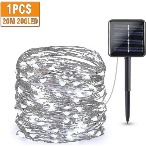 Solar Outdoor String Lights-colorwhite 20m-200led (1/4)