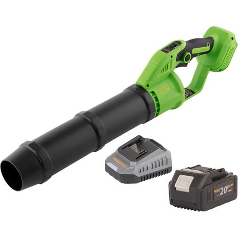 Soplador de hojas a batería Procraft PB24bb 20 V sin escobillas + 1 batería de 4,0 Ah + cargador