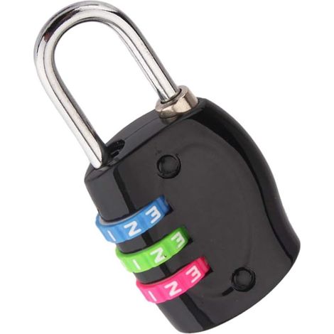 Cadenas de voyage pour sac à dos, valise ou sac à dos, cadenas à combinaison à 3 chiffres, cadenas pour valise ou bagage, coffre-fort à code, coffre-fort de voyage (1/5)