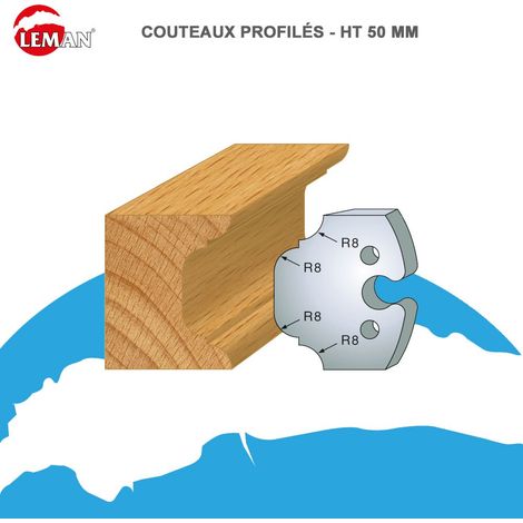 JEU DE 2 CONTRE-FERS PROFILES HT.50MM N°214