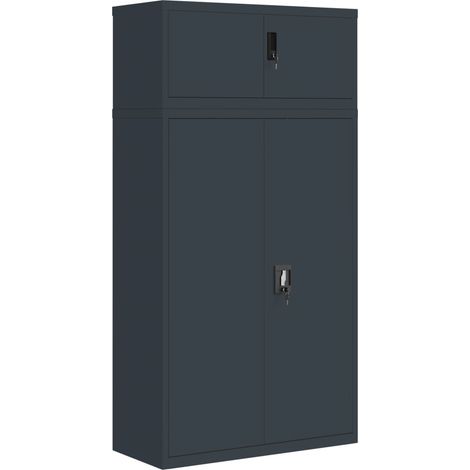 Maison Exclusive - Armadio Classificatore Antracite 90x40x180 cm in Acciaio