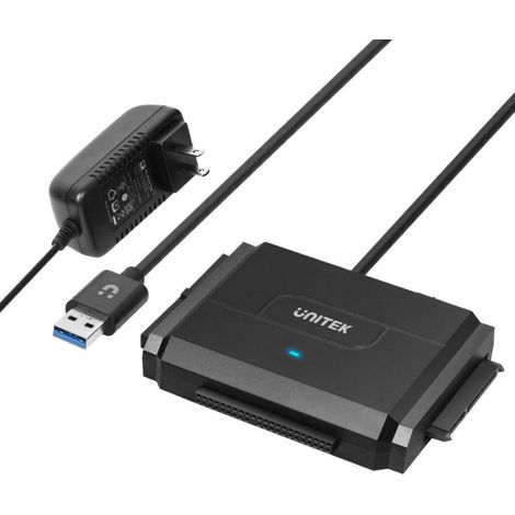 Unitek Y-3324 base de conexión para Disco duro USB 3.2 Gen 1 (3.1 Gen 1) Type-A Negro (1/3)