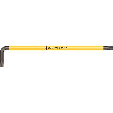 Cle male coudee WERA BlackLaser TORX T25, long avec fonction de retenue (1/5)