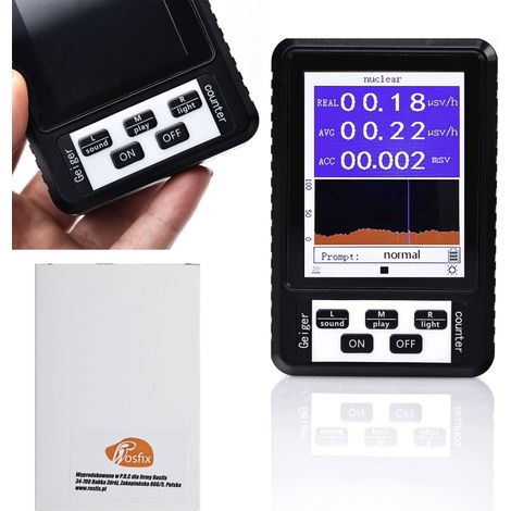 Contatore di radiazioni Geiger digitale Rosfix XR1 BR-9B (1/5)