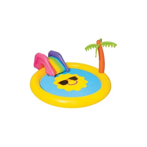 PISCINA CON GIOCHI GONFIABILE SUNNYLAND +2 ANNI cm.237x201x104 peso Kg.4,100 (art.53071) BESTWAY