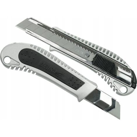 Couteau utilitaire Dedra m9017p lame 18mm verrouillage (1/2)