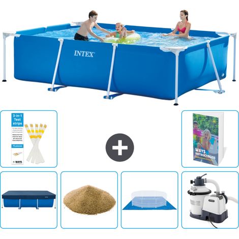 Rechteckiger Frame Pool - 300x200x75 cm - 7-teilig S158