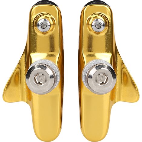 1 Paire de Patins de Frein Légers pour Vélo de Route Pliable, Accessoires Pièces (Or) (1/5)