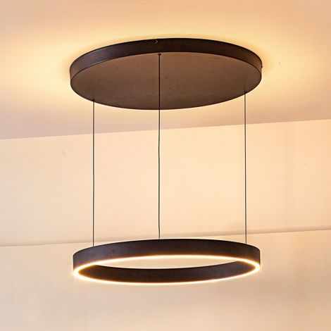 [NEUWERTIG] Lucande Led Hängeleuchte Pendelleuchte Lampe Schwarz Eisen ø 60 Cm Dimmbar    B-Ware