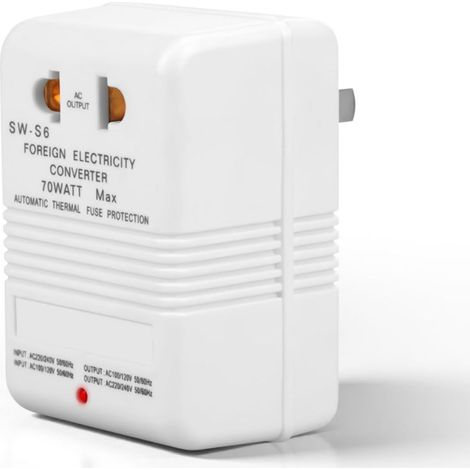 Irovami Convertisseur de tension 110V/220V 70W – élévateur/abaisseur, léger, prise standard CN (1/5)