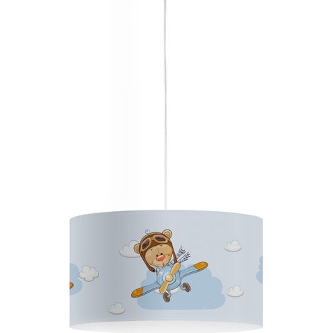 Sospensione Moderna Decokids Polilux ® Grafica Fly 1 Luce E27 (1/2)