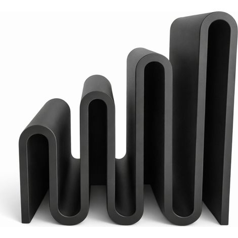 Soporte negro para documentos, organizador de papel para oficina escolar (1/3)