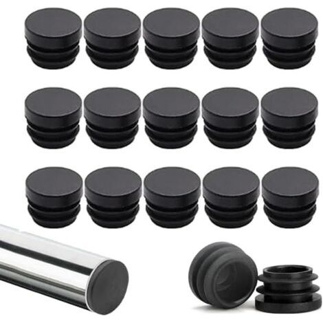 royaluxe-Lot de 40 bouchons en plastique pour pieds de chaise, tube rond en plastique de 19 mm, protecteur de pieds de chaise, convient pour les bouchons de tube de protection, les bouchons d'étanchéi (1/4)