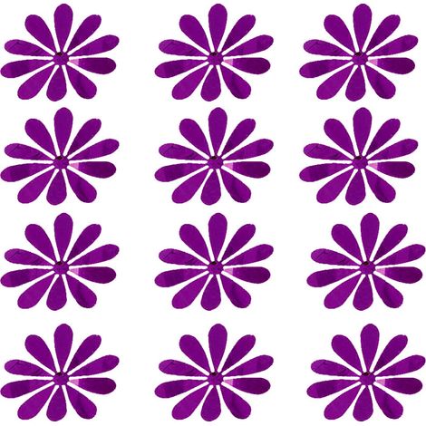 Lot de 12 stickers muraux décoratifs en trois dimensions, motif tournesol, pour les fêtes et les mariages (3) (1/2)