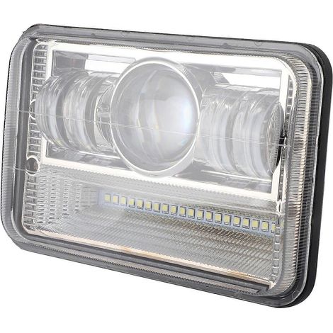 40W H4 LED-Arbeitsleuchte, quadratisch, Fern- und Abblendlicht, 6000k, universell für Geländewagen, SUV, ATV, LKW (1/5)