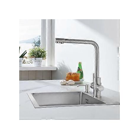 Küchenarmatur mit einfacher Upgrade-Kompatibilität, schnelle und unkomplizierte Installation für einen reibungslosen Übergang, elegantes, modernes Design für eine ansprechende Ästhetik, Zwei-Wege-Bedi
