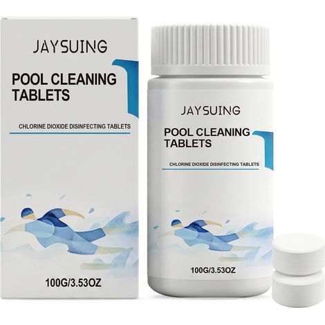 Poolreinigungstücher, schnell auflösend und einfach anzuwenden für die Poolreinigung, Fleckenentfernung und die tägliche Reinigung – 100 g -- DE (1/5)